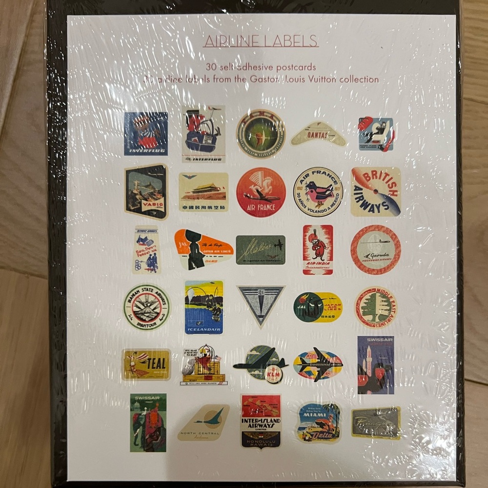 Louis Vuitton Post Airline Labels NWT - The Art of Travel - Picture 5 of 6